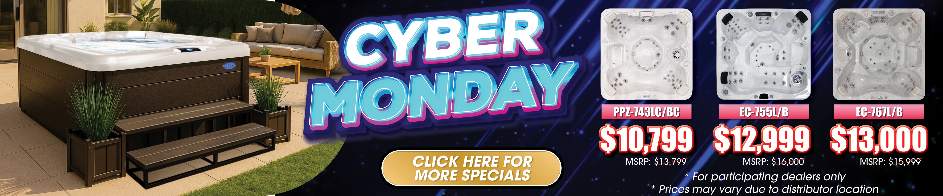 Calspas hot tub being used in a family setting - Orange