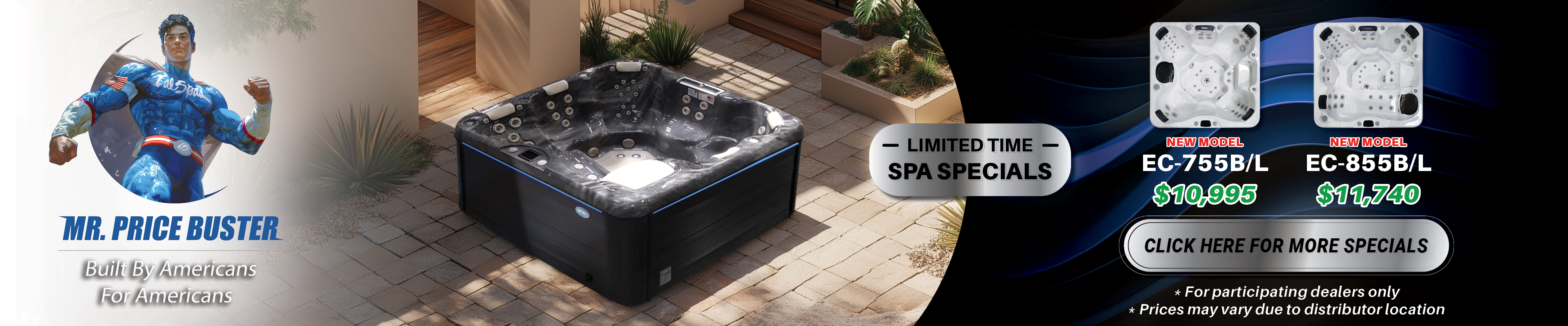 Calspas hot tub being used in a family setting - Orange